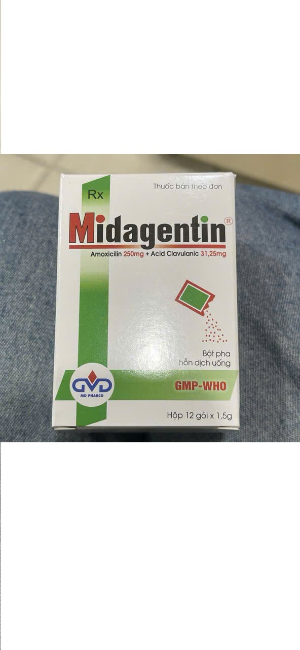 Midagentin 250/31.25mg