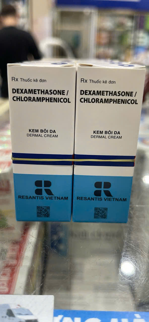 Kem bôi da Dexamethasone/Chloramphenicol 8g