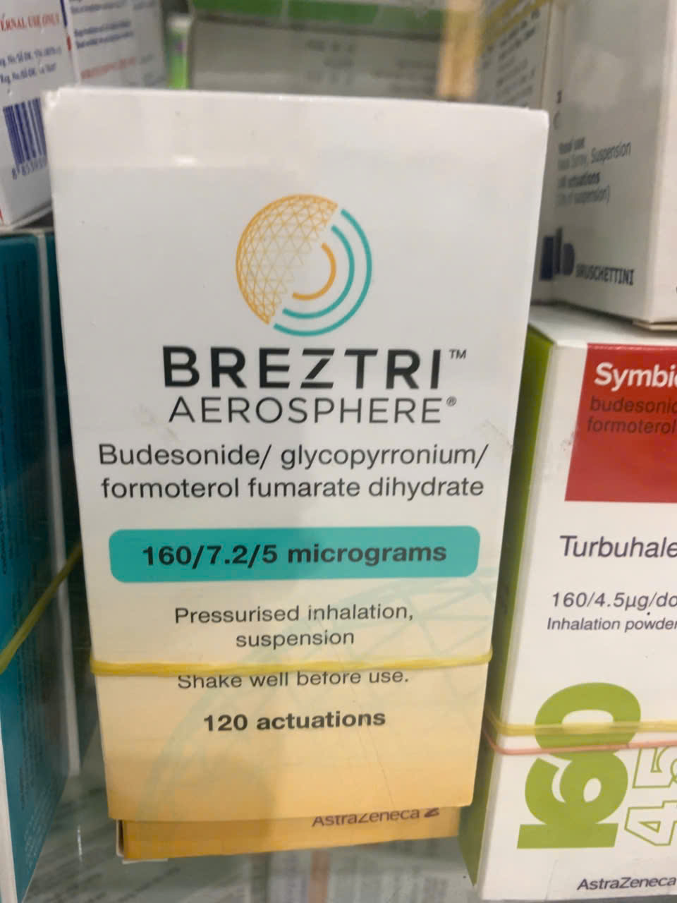 Thuốc hít Breztri 160/7.2/5mcg