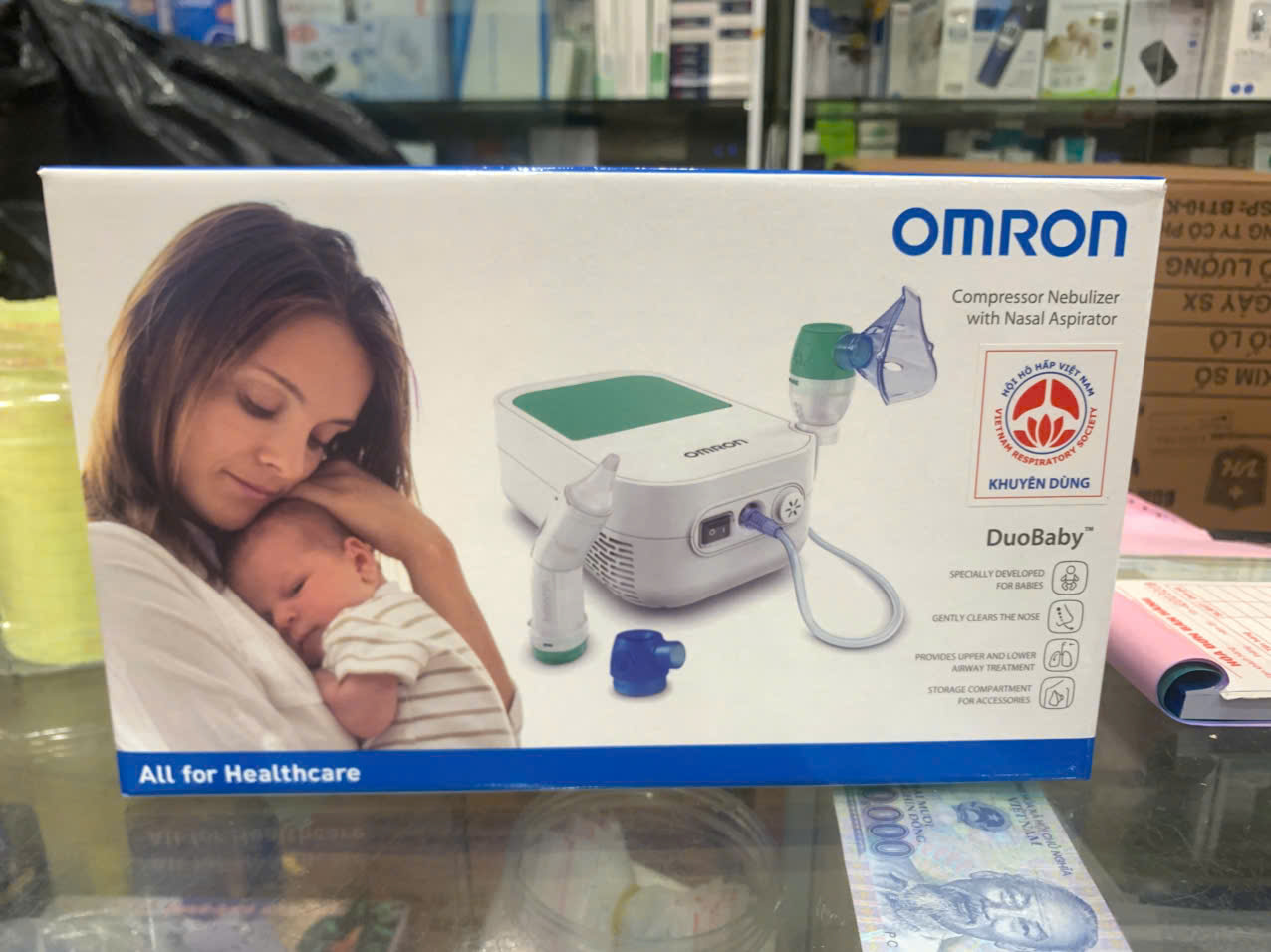 Máy Xông Khí Dung Và Hút Mũi Cho Trẻ Em Omron DuoBaby NE-C301-AP