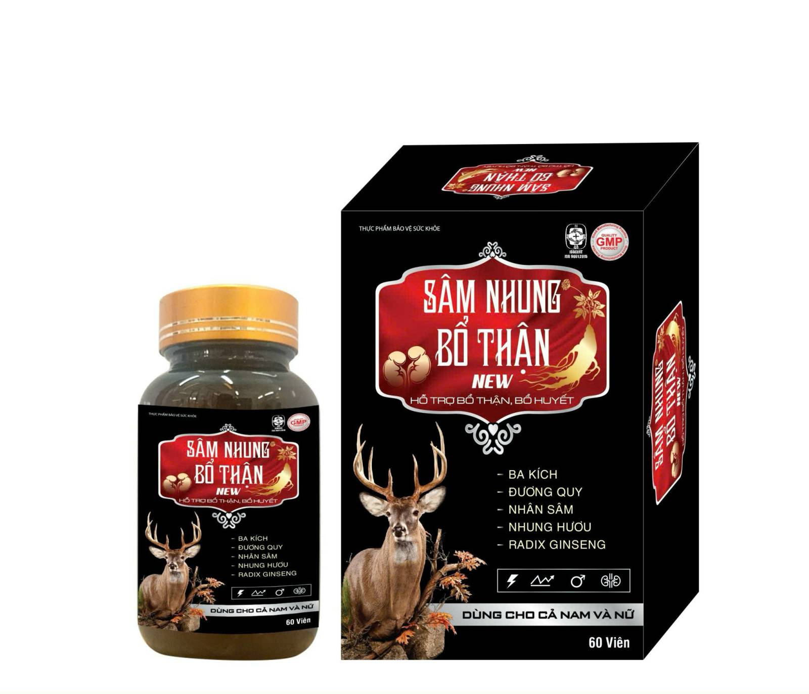 Sâm Nhung Bổ Thận New 60 viên