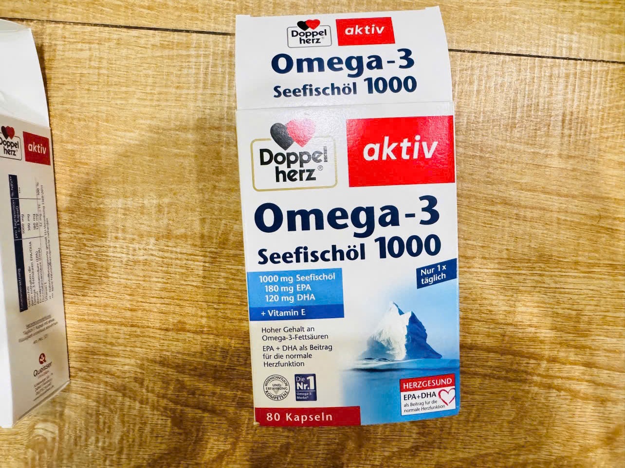 Omega 3 Doppel Herz Seefischol 1000mg + Vitamin E 80 Viên