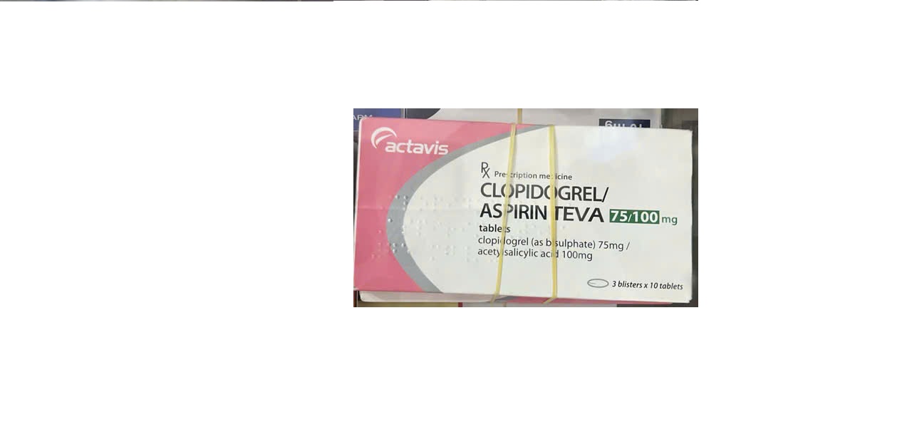 Clopidogrel/Aspirin Teva 75/100mg