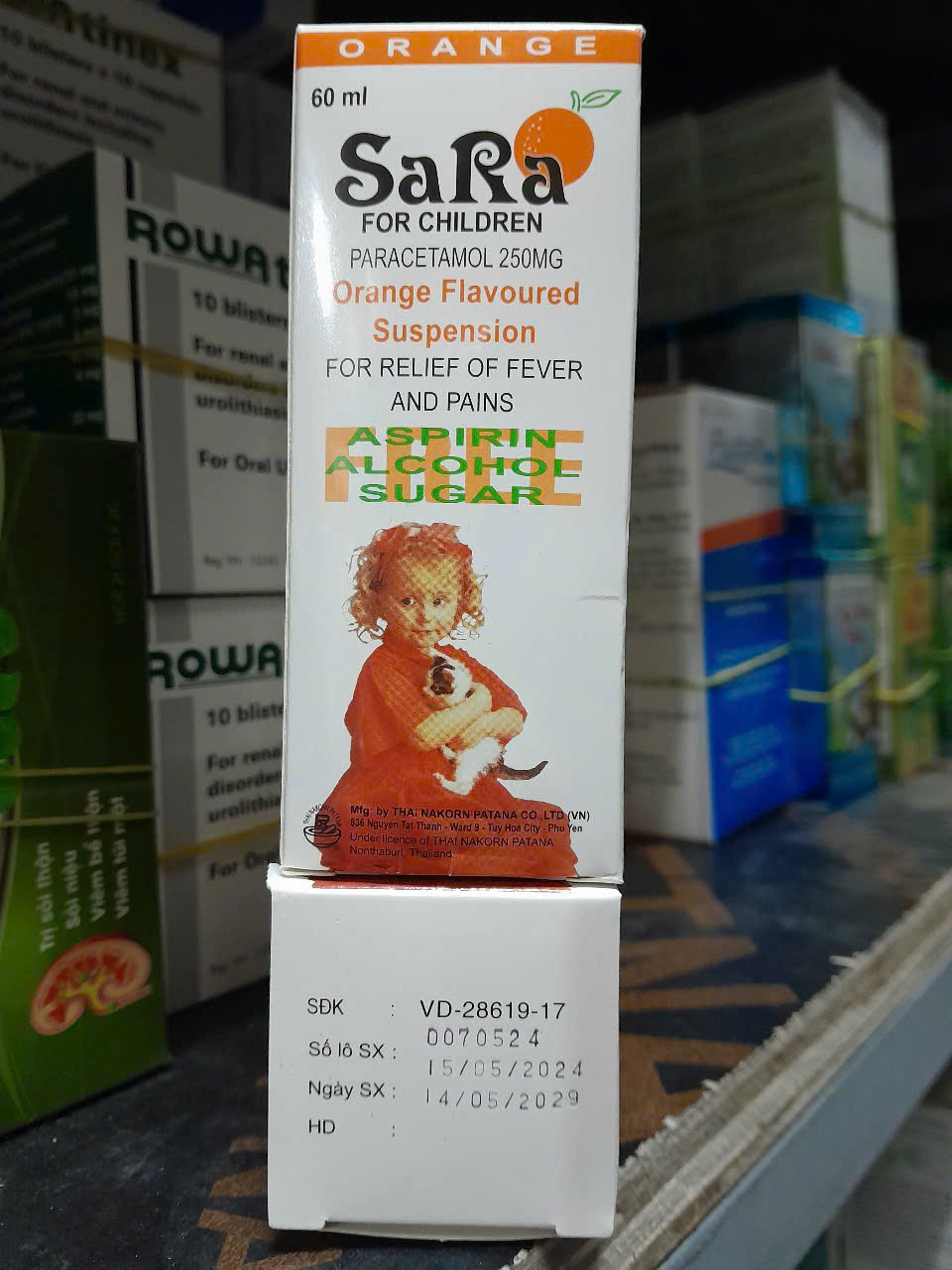 Sara Paracetamol 250mg/5ml