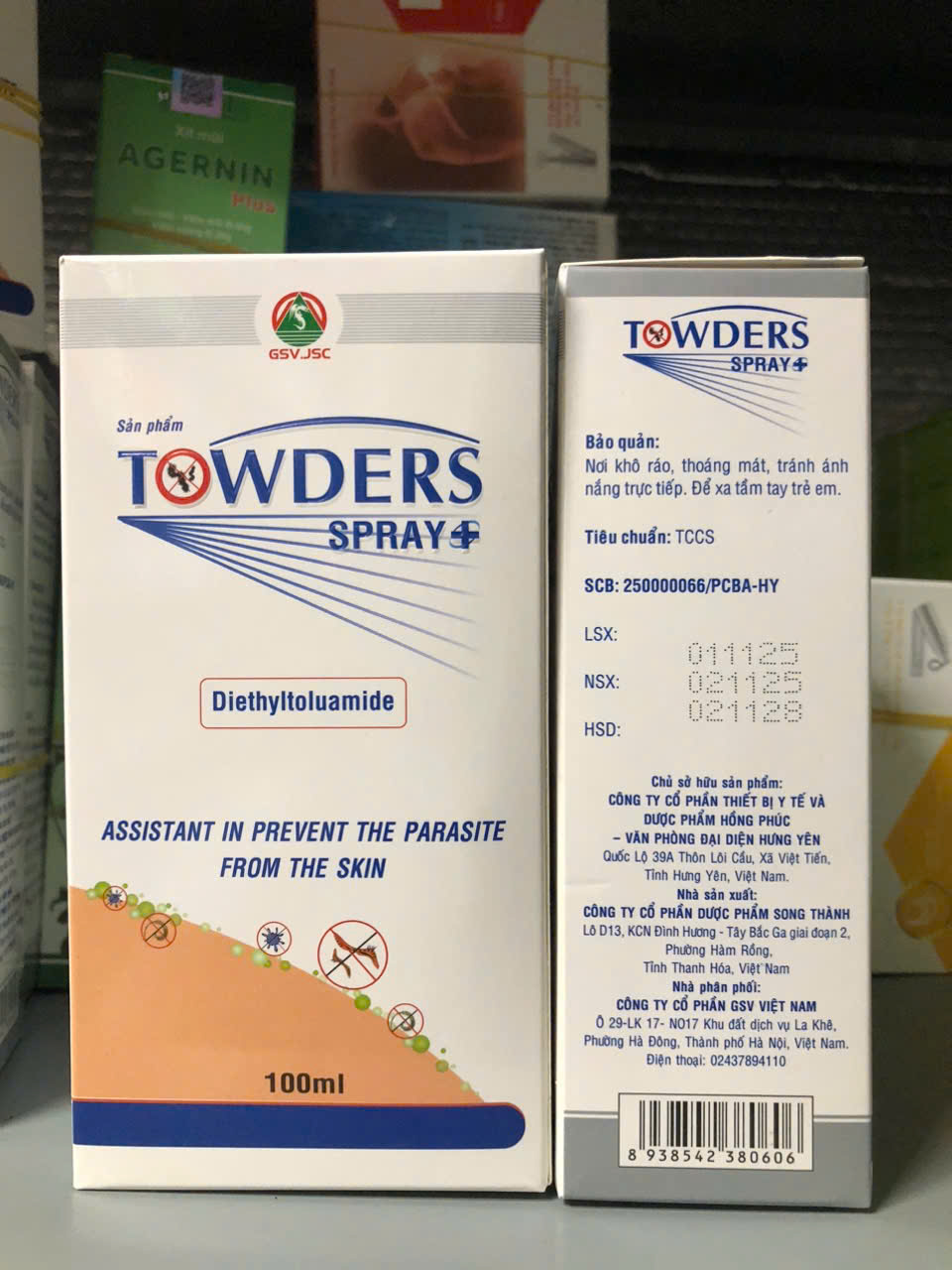Towders xịt 100ml