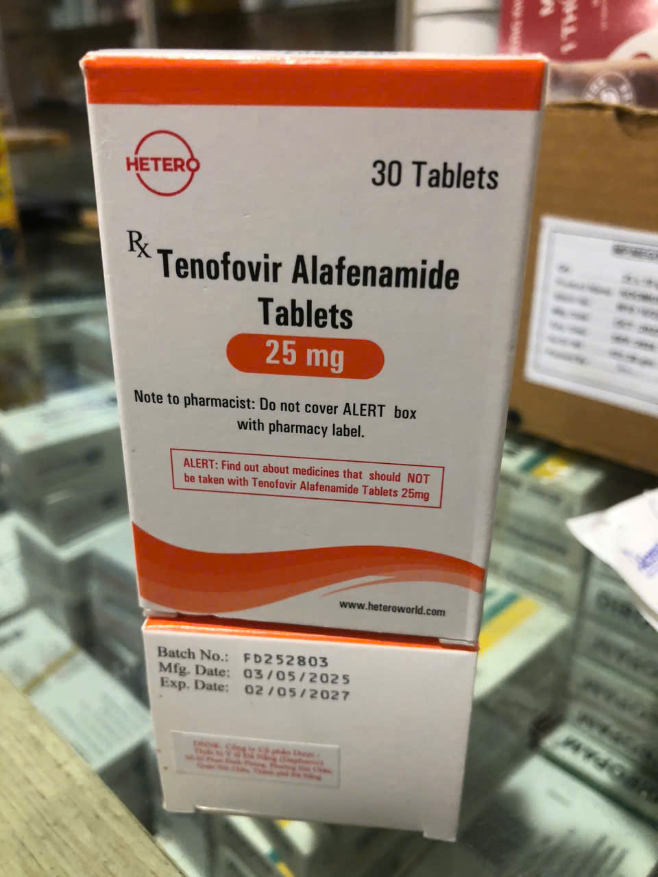 Tenofovir Alafenamide 25mg Hetero