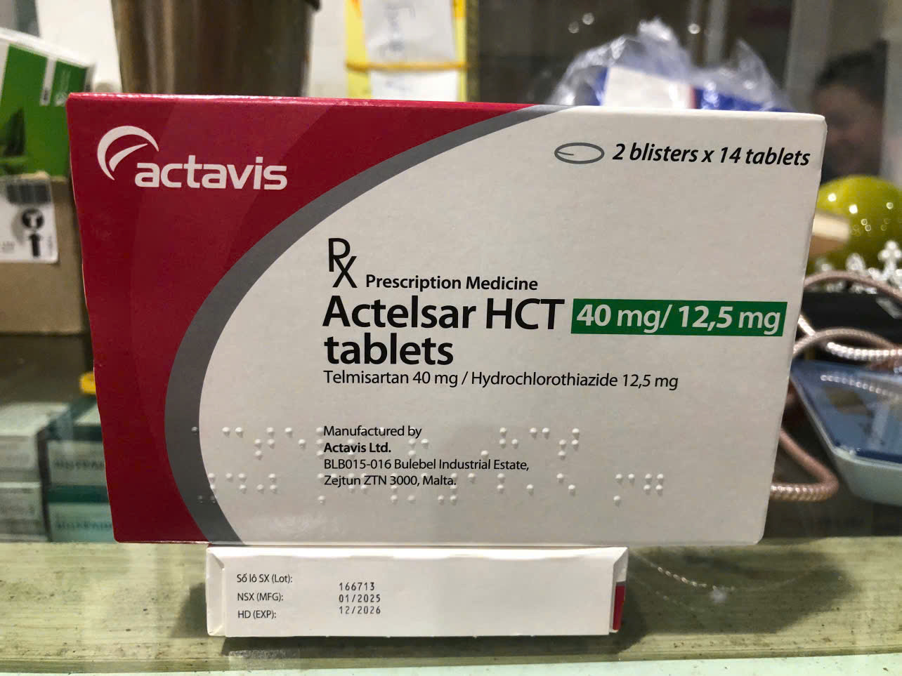 Actelsar HCT 40/12.5mg