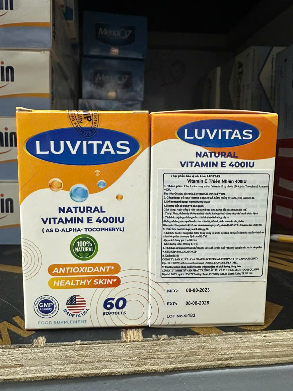 LUVITAS NATURAL 400IU