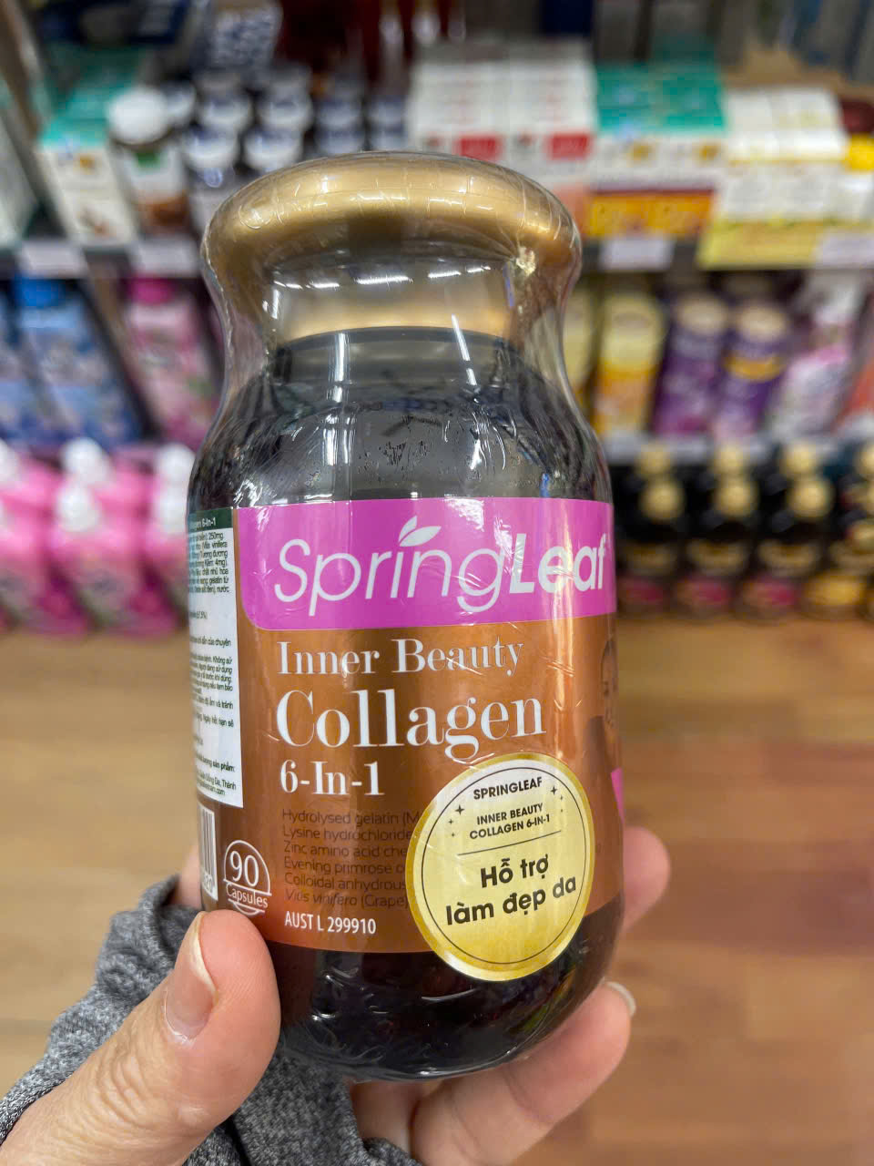 Inner Beauty Collagen 6- in- 1 SpringLeaf 90 viên