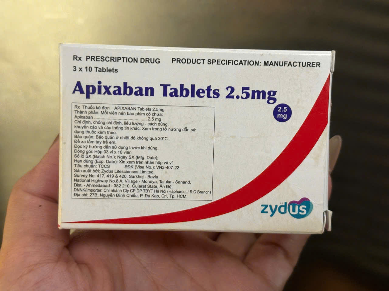 Apixaban 2.5mg