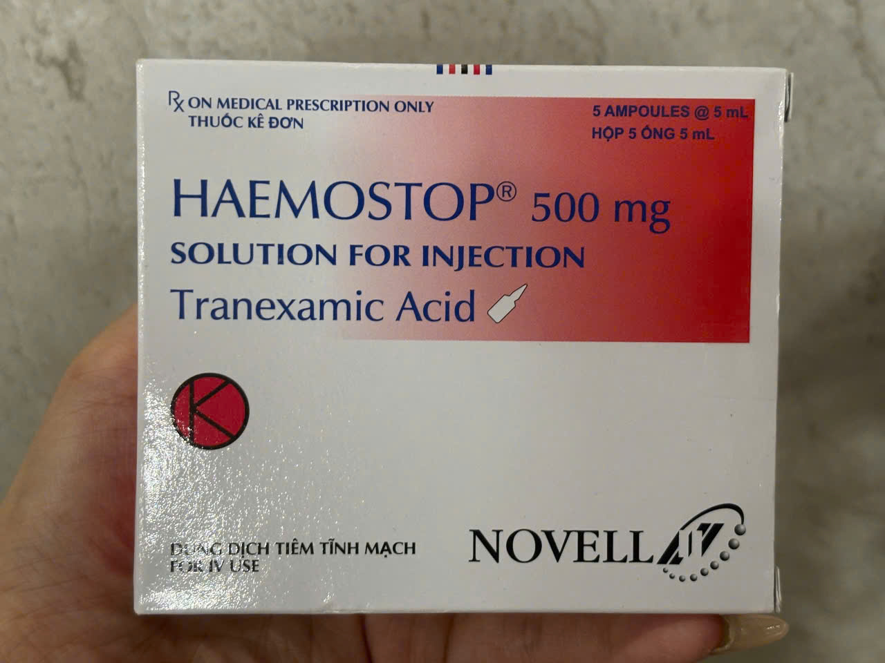 Haemostop 500mg/5ml