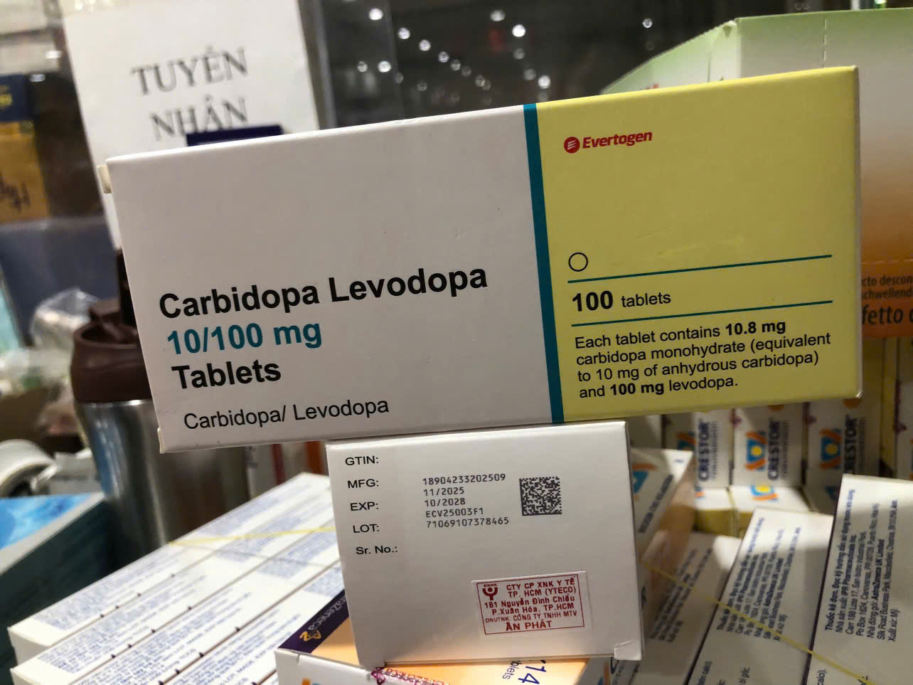 Carbidopa Levodopa 10/100mg