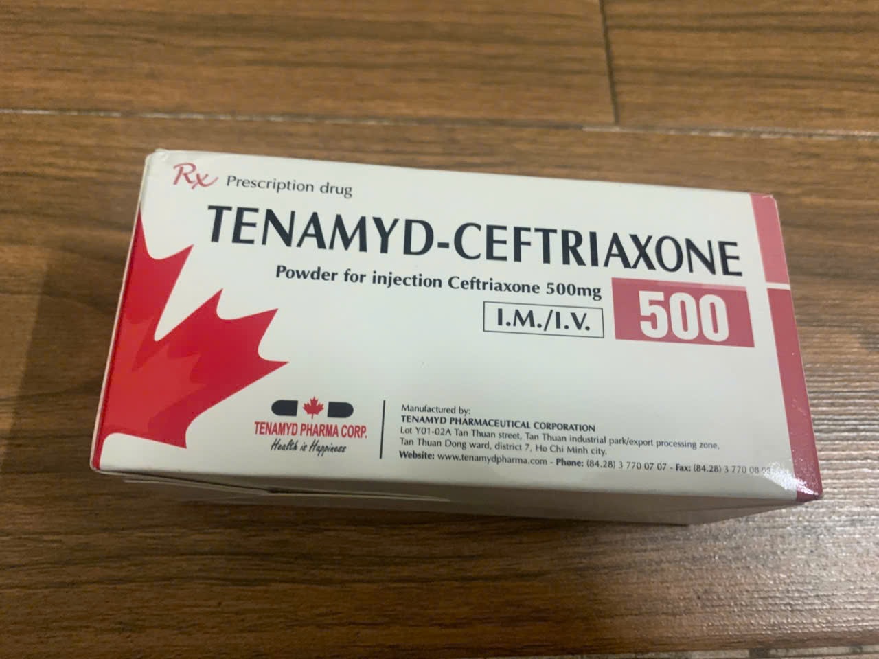 Ceftriaxone 500mg TENAMYD