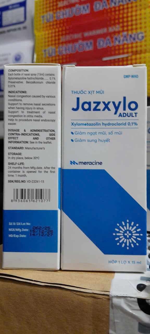 Thuốc xịt mũi JAZXYLO Adult 15ml