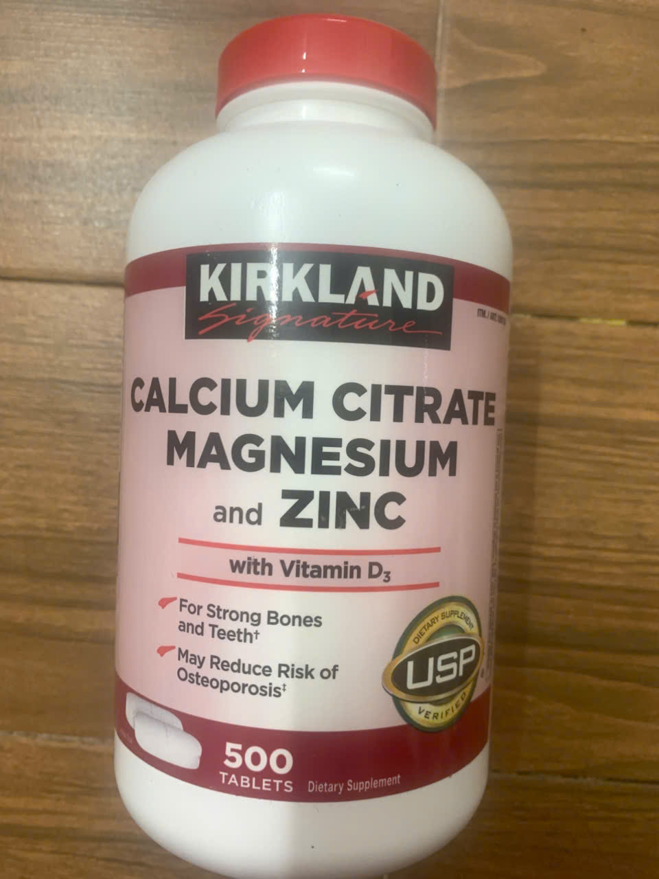 Kirkland Calcium Citrate Magnesium and Zinc 500 viên