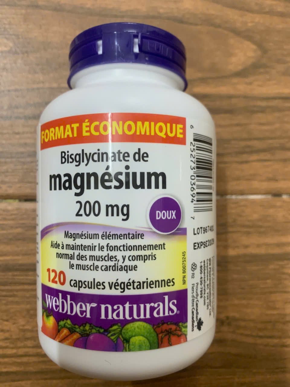 Webber Naturals Magnesium Bisglycinate 200mg
