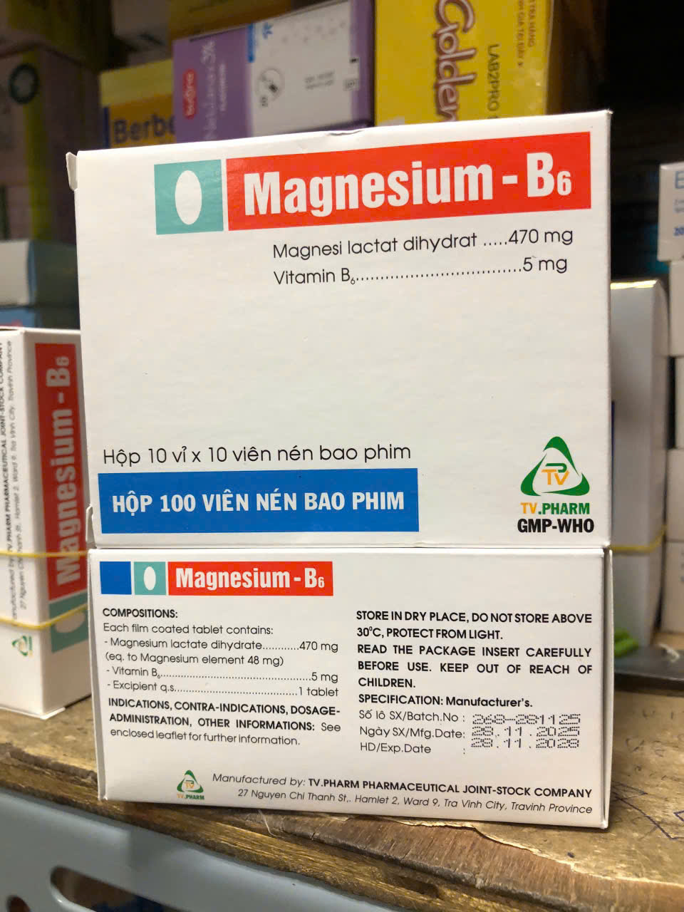 Magnesium B6 Trà Vinh