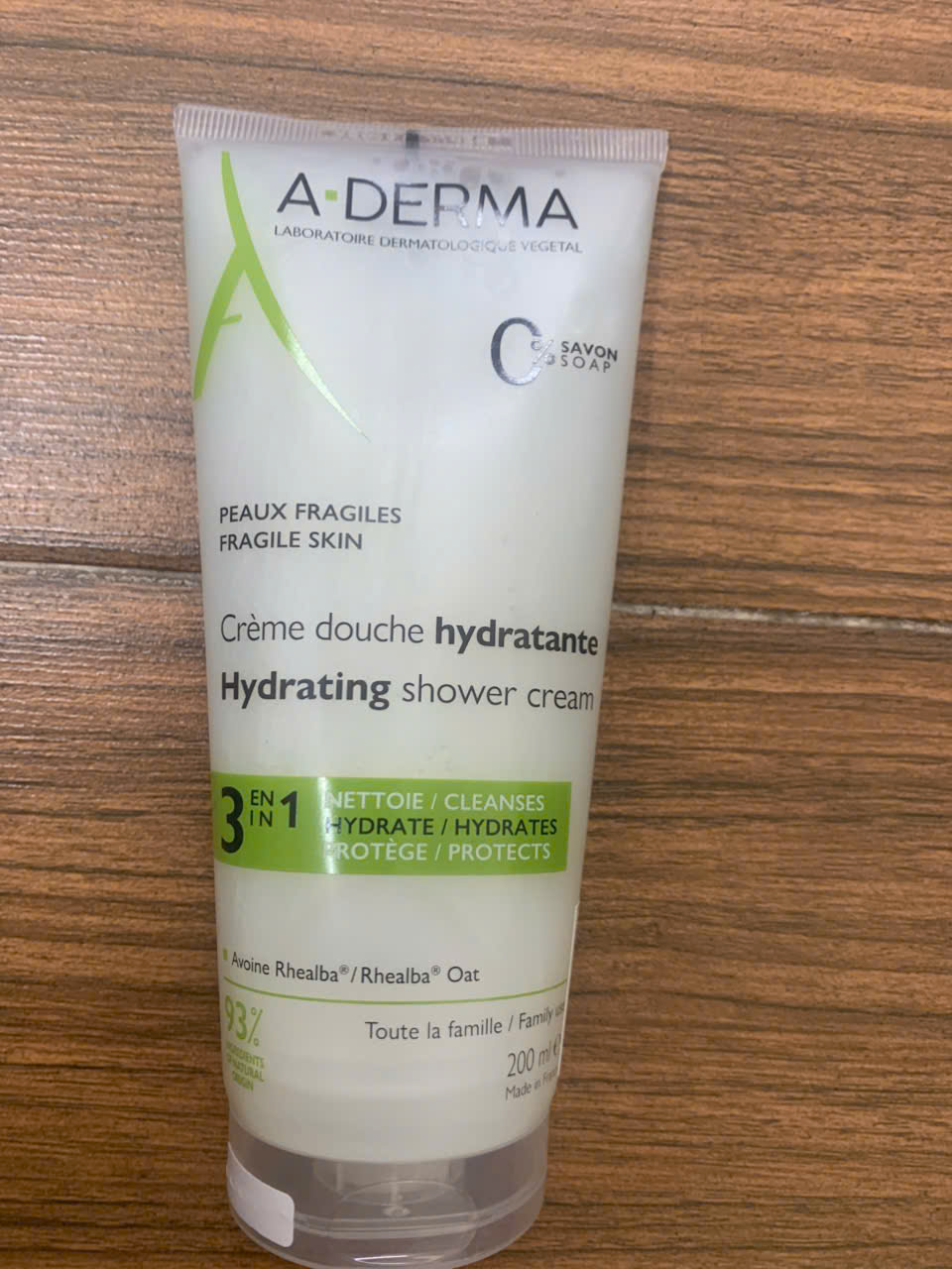 Gel rửa mặt tắm gội A-Derma Shower Gel 200ml