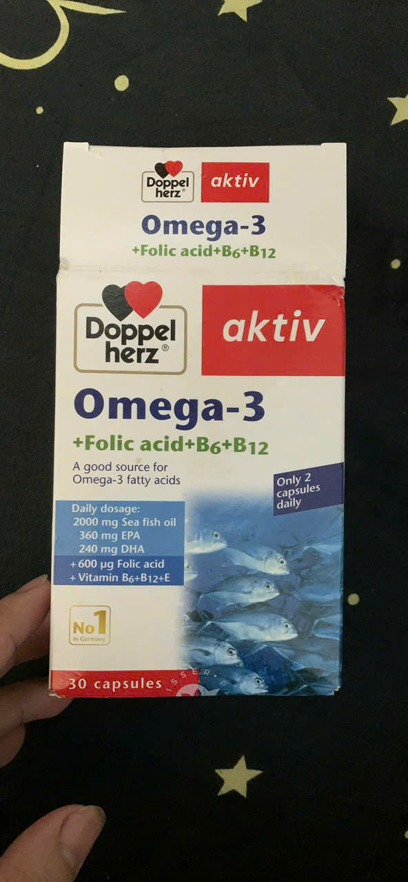 Viên dầu cá Aktiv Omega-3 Doppel Herz