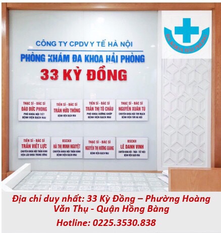 THÔNG CÁO BÁO CHÍ CỦA PHÒNG KHÁM ĐA KHOA HẢI PHÒNG  ĐỊA CHỈ DUY NHẤT TẠI: 33 KỲ ĐỒNG PHƯỜNG HOÀNG VĂN THỤ - QUẬN HỒNG BÀNG - TP. HẢI PHÒNG