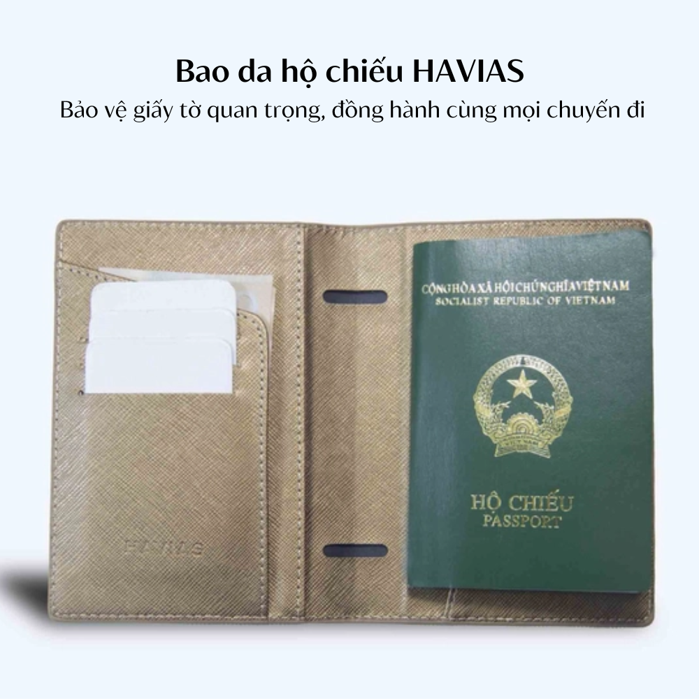 Bao da hộ chiếu HAVIAS: Bảo vệ giấy tờ quan trọng