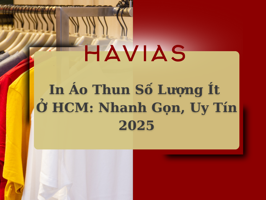 In Áo Thun Số Lượng Ít Ở HCM: Nhanh Gọn, Uy Tín 2025