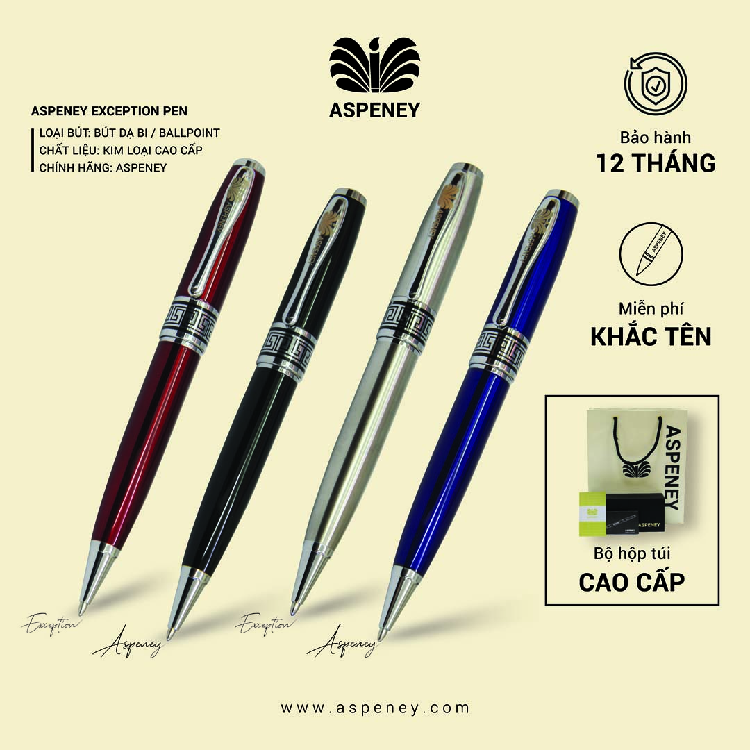 Bút bi ASPENEY Exception Ballpoint Màu sắc 