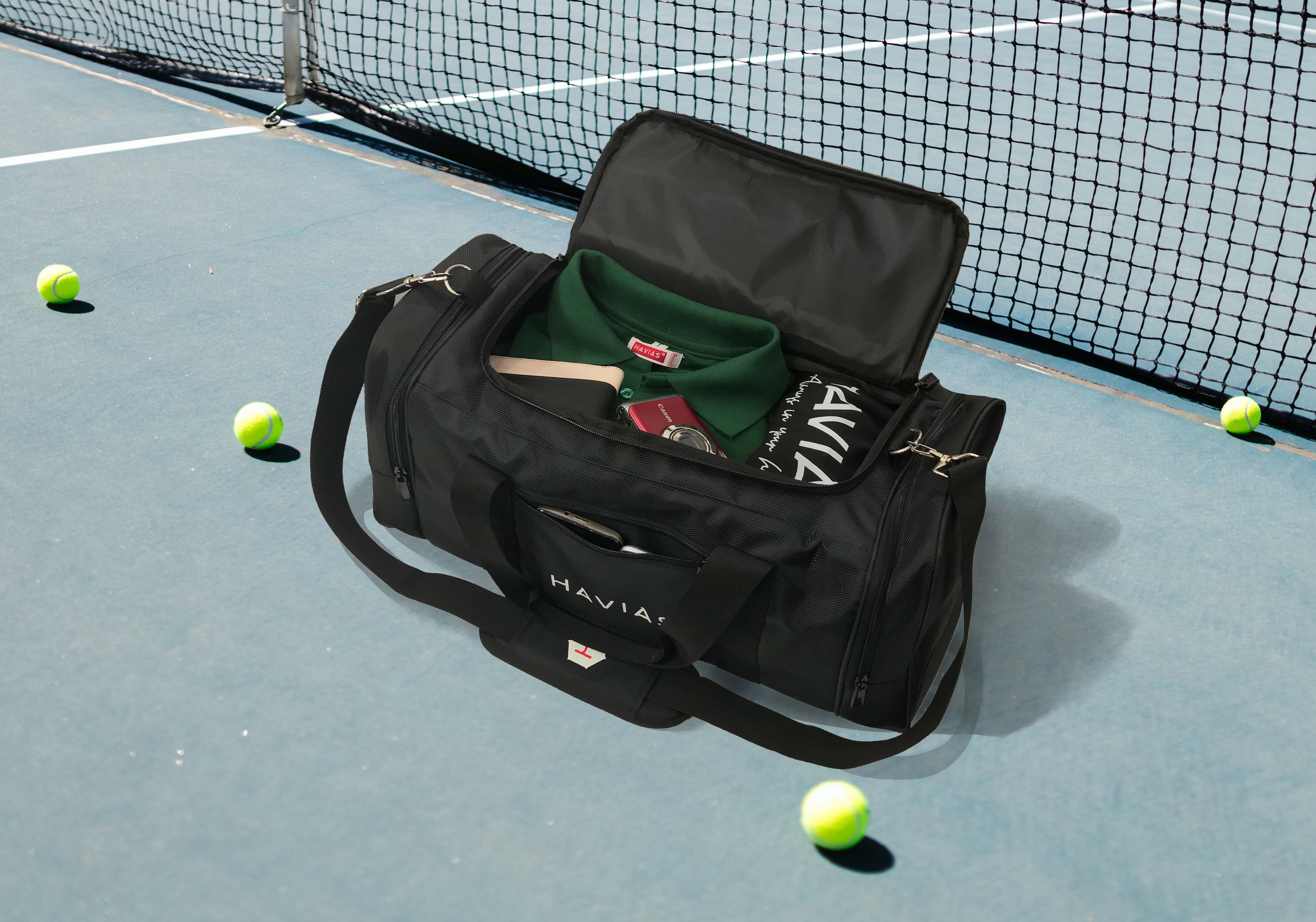 Túi Gym Túi Tennis Du lịch Fitlux2 HAVIAS® Premium Đen
