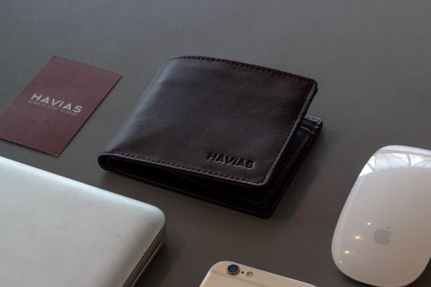 Bóp ví da thật nam nữ HAVIAS Ví ngắn Venus2 Handcrafted Wallet Đen