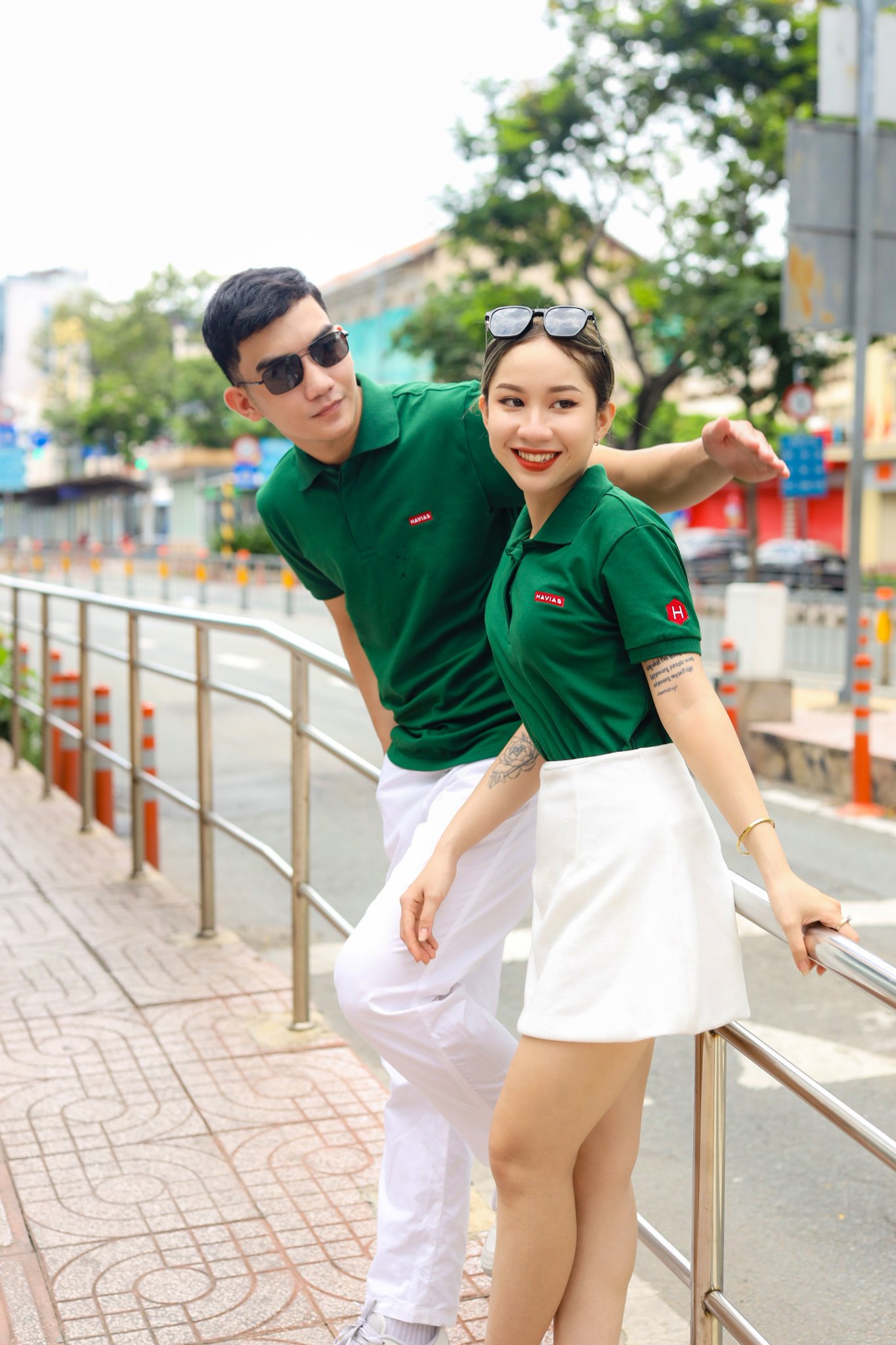 Áo thun nữ Polo Cotton HAVIAS COPremium, màu xanh