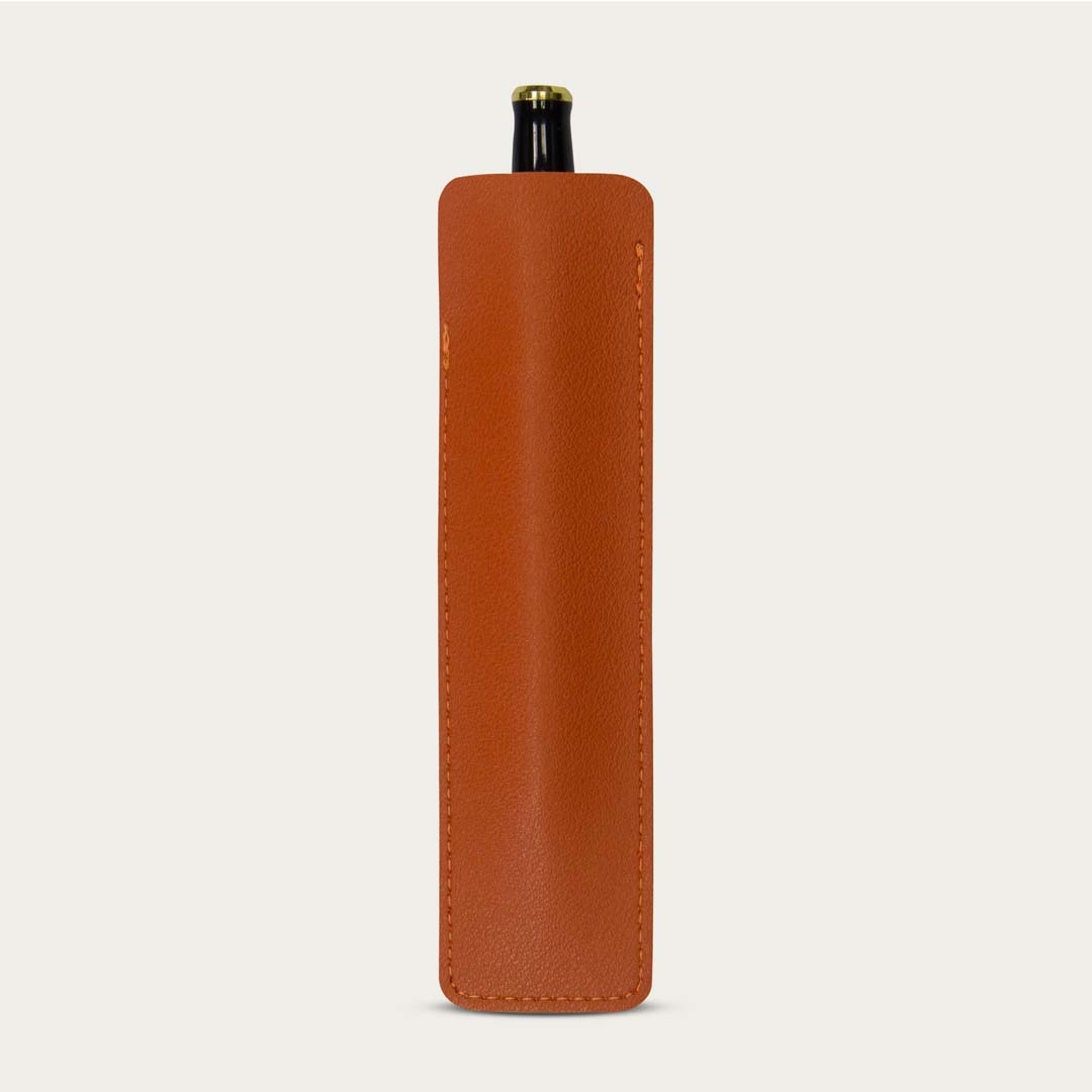 Bao da đựng bút Leather Pen Cover, cam