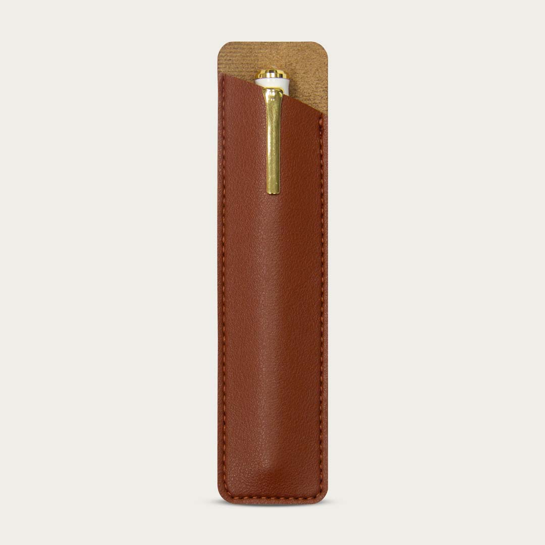 Bao da đựng bút Leather Pen Cover, nâu sẫm