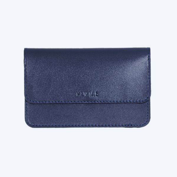 Ví Da The Momo2 Handcrafted Wallet, Xanh Navy