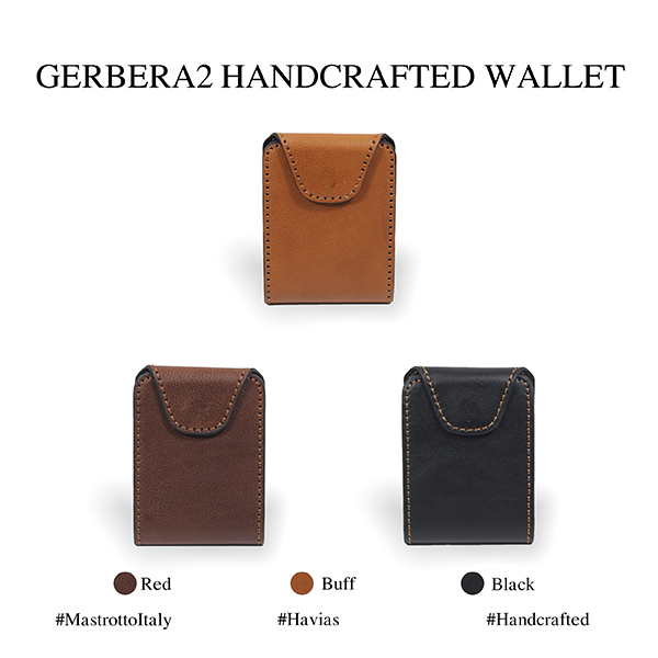 Bóp ví da thật nam nữ HAVIAS Ví Da Gerbera2 Handcrafted Mini Wallet 