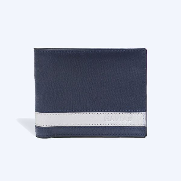 Ví da Cosmo2 HAVIAS Handcrafted Wallet, Xanh Navy