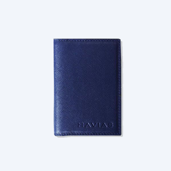 Ví Da Gapple Mini Wallet, Xanh navy