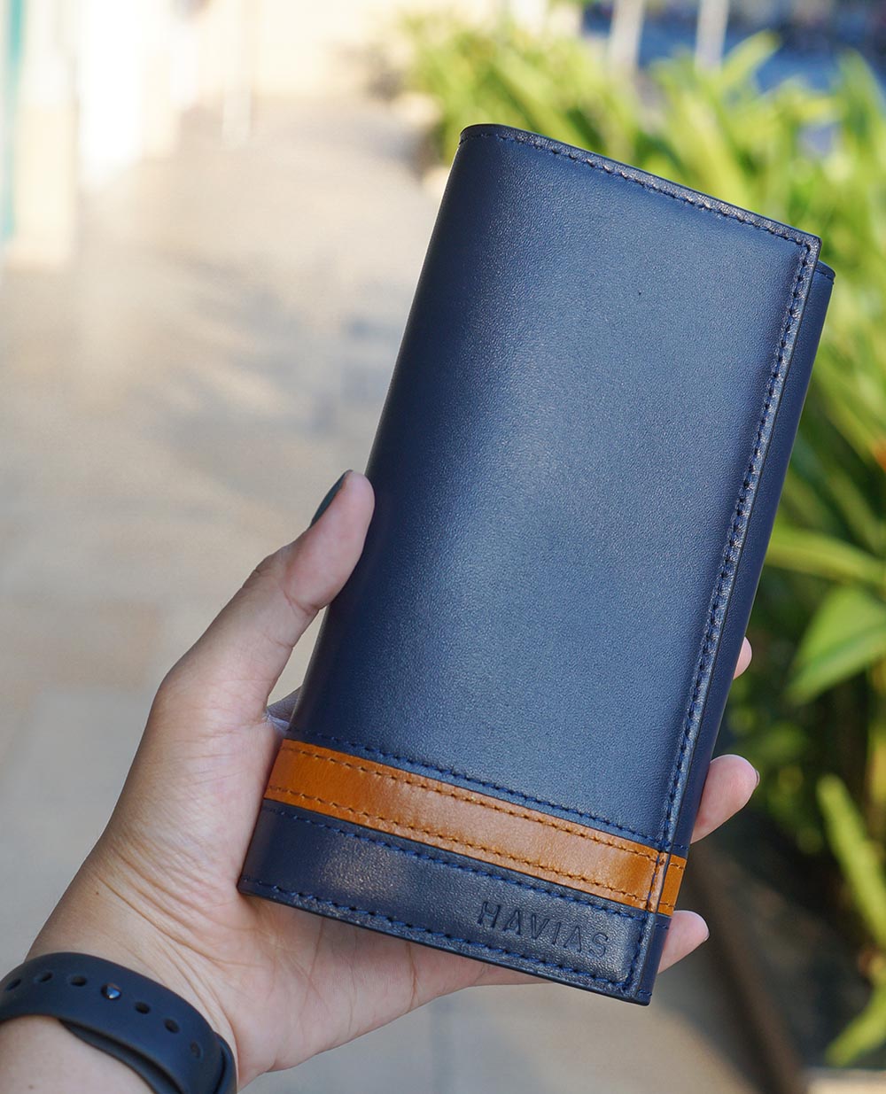 Ví Dài nam nữ  The Heyday2 Mini Long Wallet may thủ công màu xanh navy