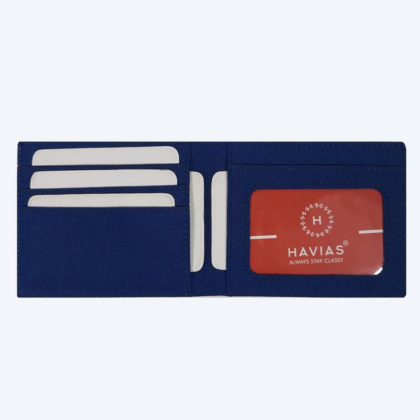 Ví vải Modern Fabric Wallet, Xanh Navy