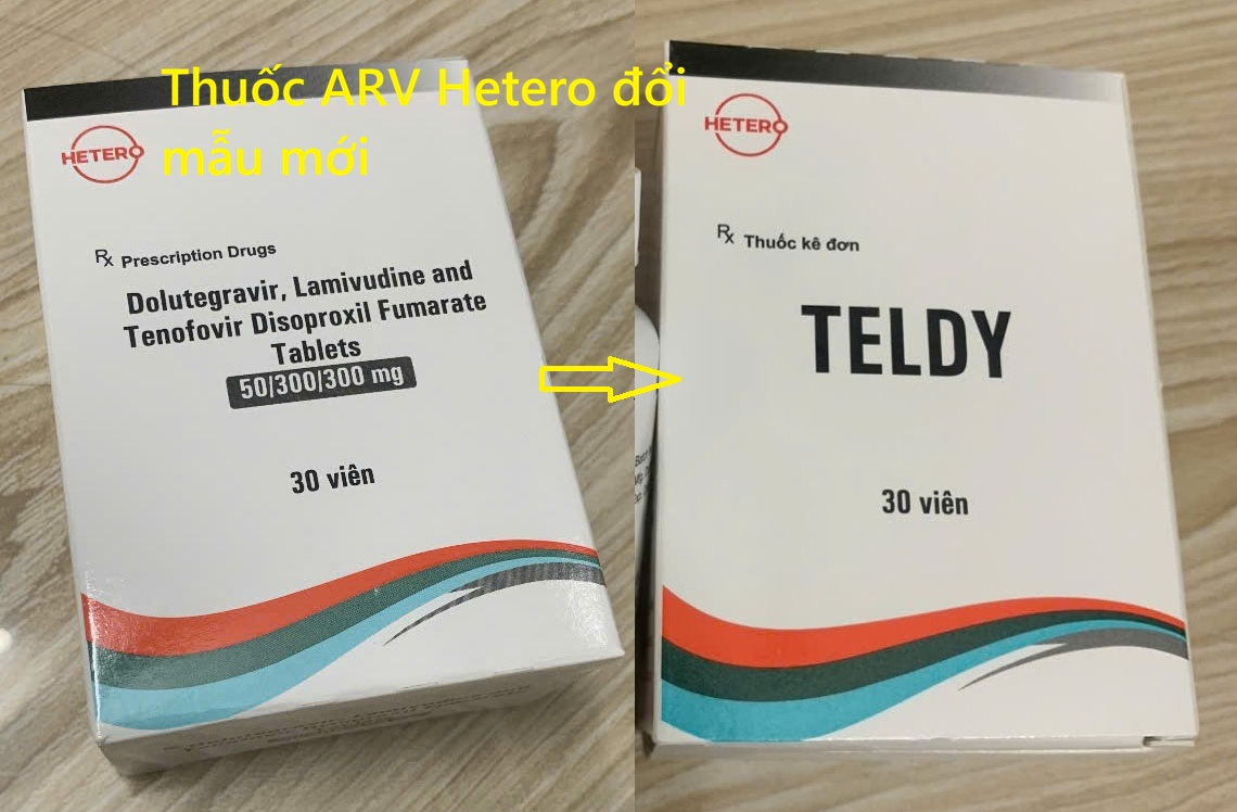 Thuốc ARV Hetero đổi mẫu mới thành tên TELDY