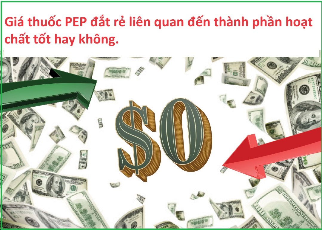 Giá thuốc PEP đắt rẻ là do đâu?