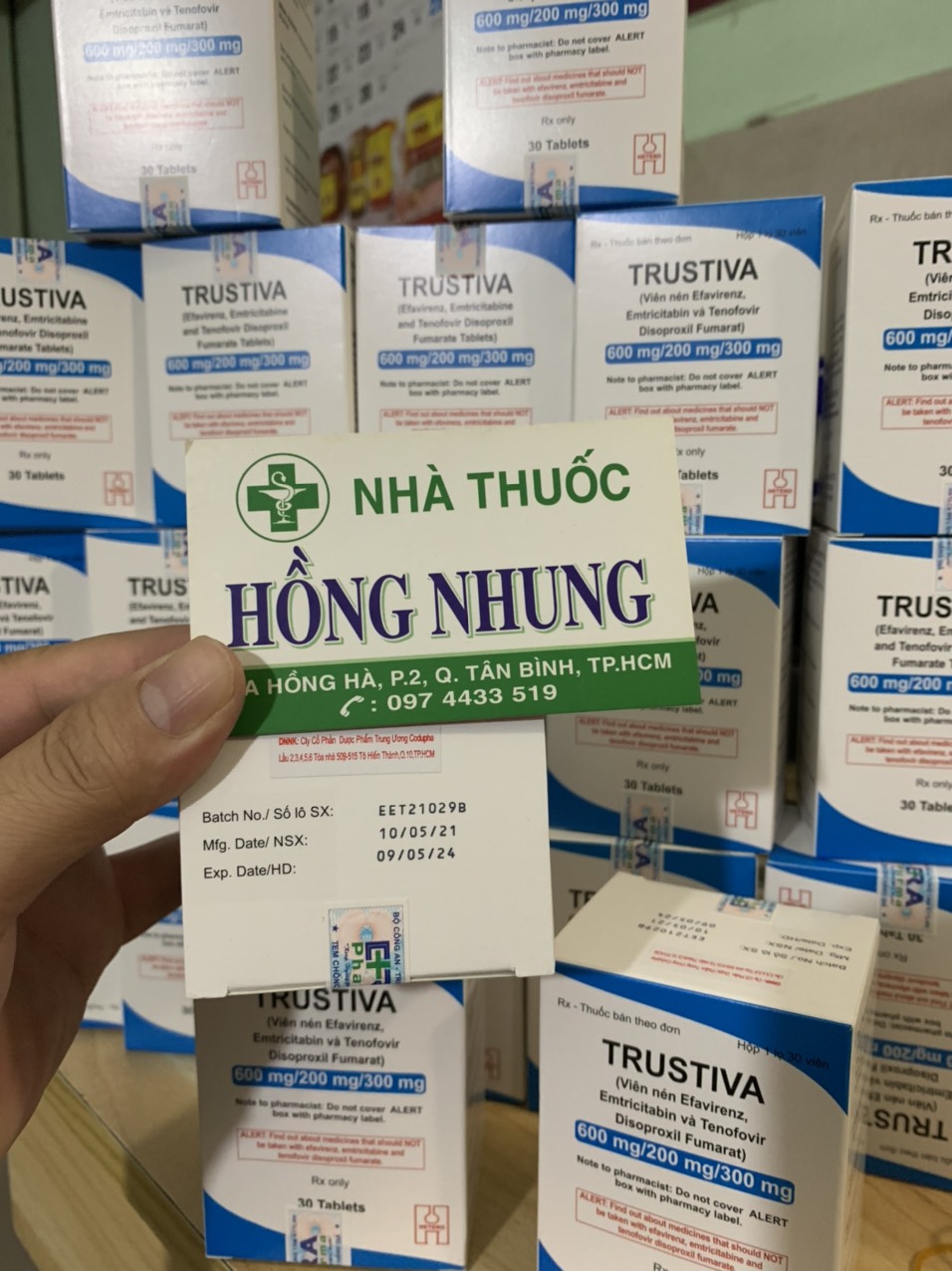 THUỐC ARV TRUSTIVA CÓ HÀNG MỚI VỀ DATE THÁNG 5/2024