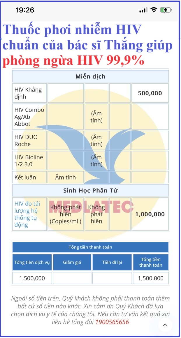 Nghe nói thuốc phơi nhiễm HIV bác sĩ Thắng rất chuẩn phải không?