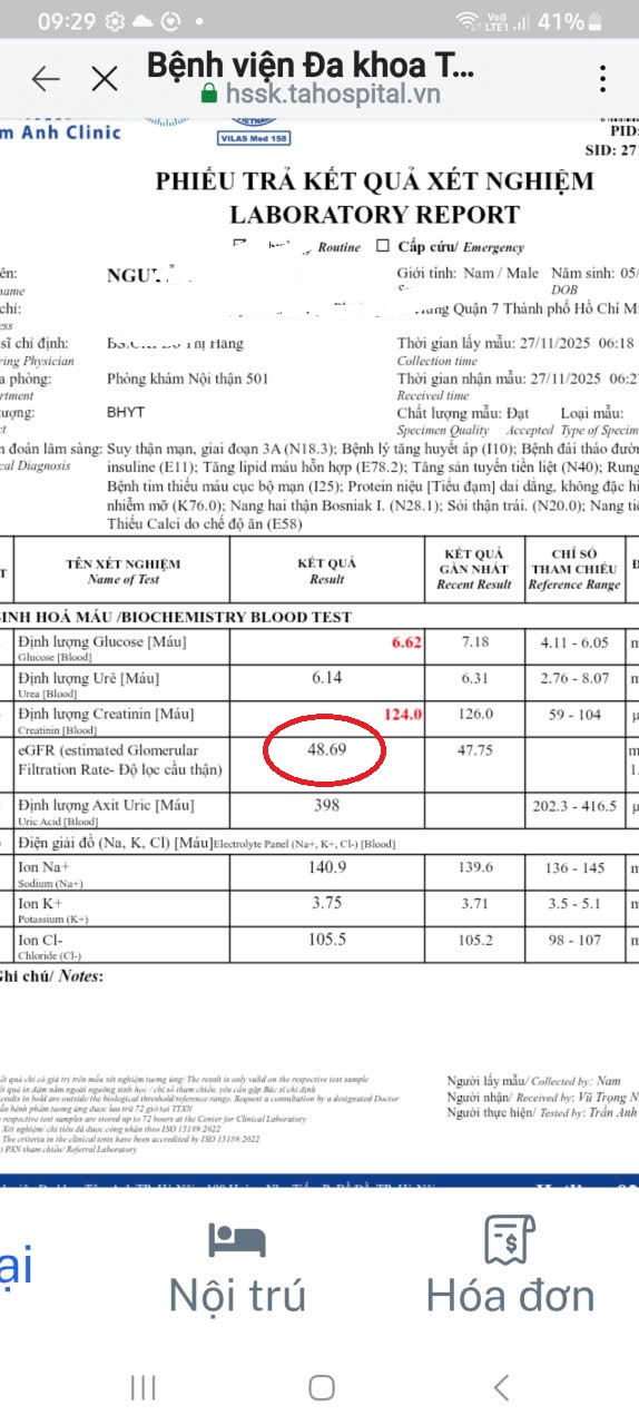 Thêm trường hợp suy thận do thuốc ARV chứa thành phần TDF