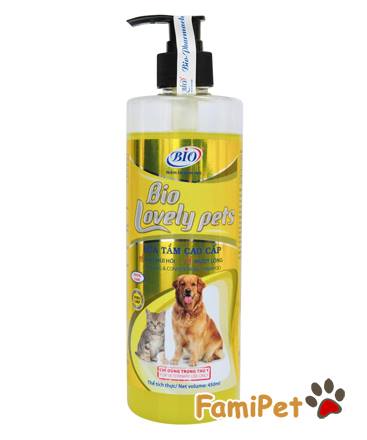 Sữa Tắm Dưỡng Lông, Siêu Mượt Bio Lovely Pets 450ml