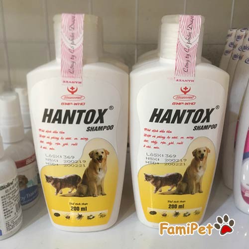 Sữa Tắm Hantox Trị Ve Rận Cho Thú Cưng 