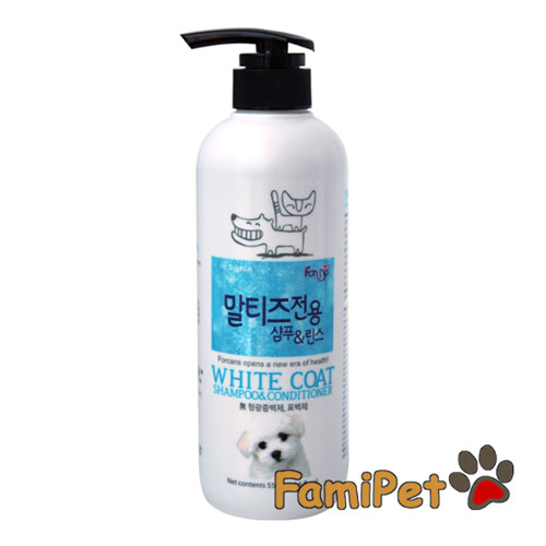 sữa tắm cho mèo lông trắng