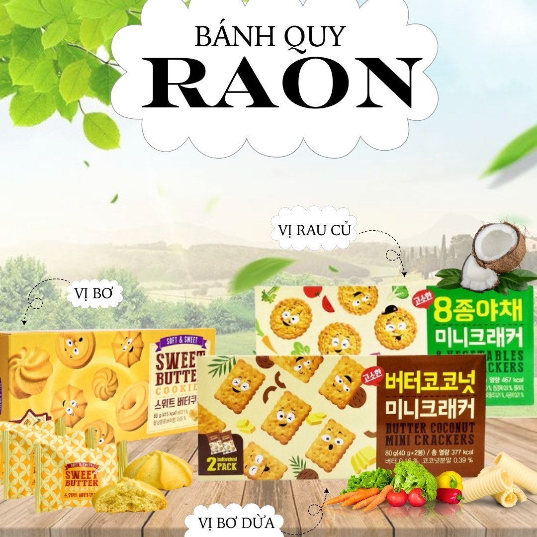 3 Hương vị đặc biệt tạo nên bánh Raon Hàn Quốc
