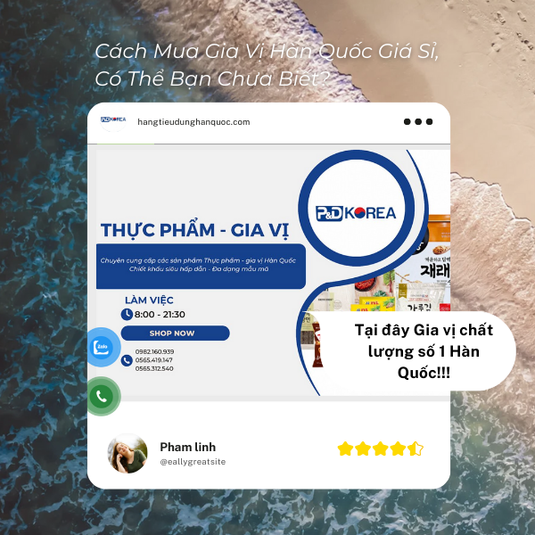 Cách Mua Gia Vị Hàn Quốc Giá Sỉ, Có Thể Bạn Chưa Biết?