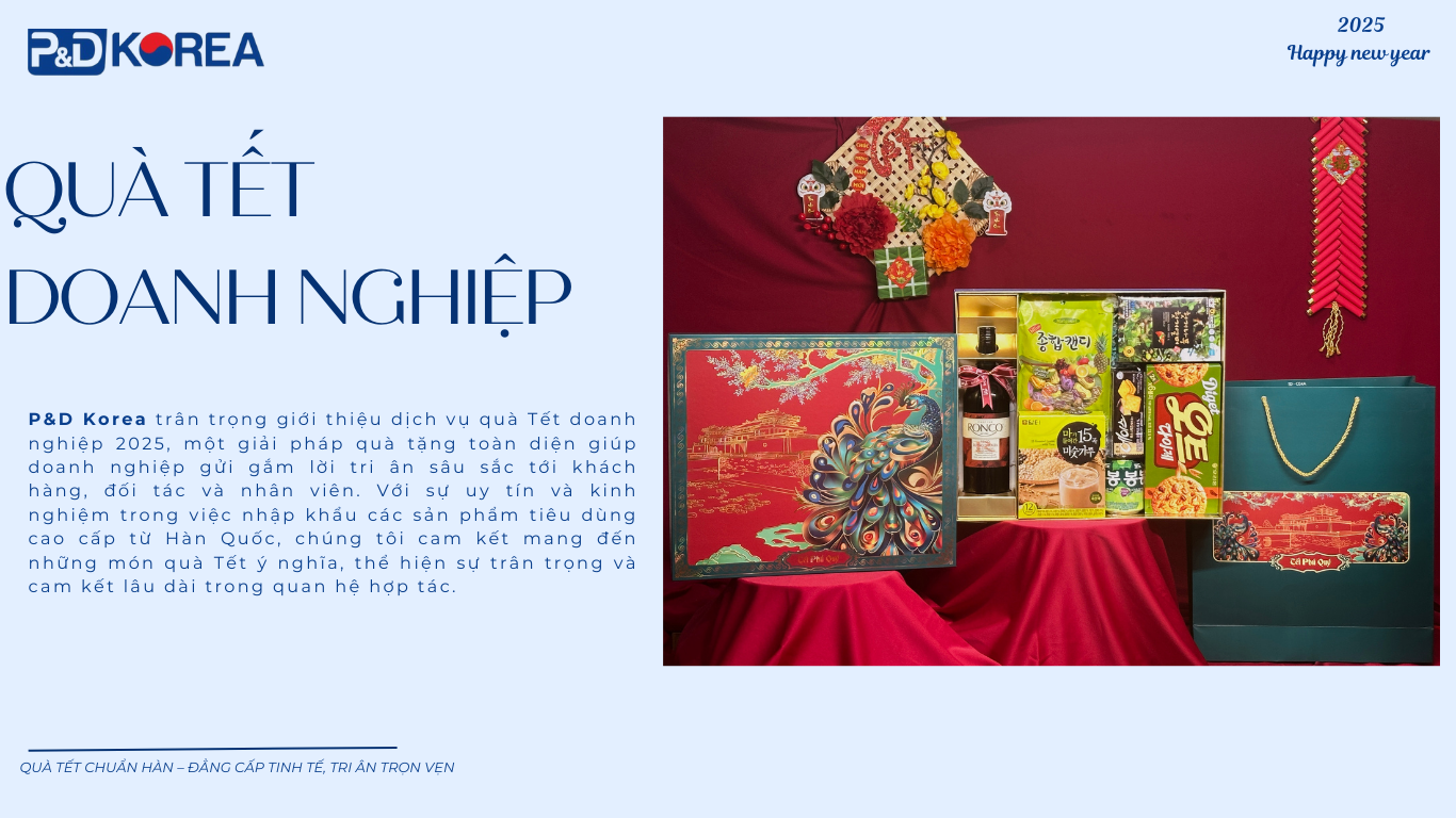 Bí quyết kinh doanh Tết 2025: Làm sao để kiếm trăm triệu? P&D Korea tiết lộ ngay!