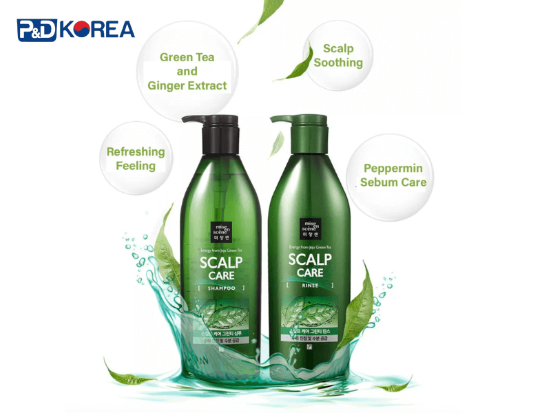 Cặp Dầu Gội - Xả Mise en Scène Scalp Care Fresh & Mild - Giải Pháp Làm Sạch Da Đầu Chuyên Sâu, Nuôi Dưỡng Tóc Chắc Khỏe. 